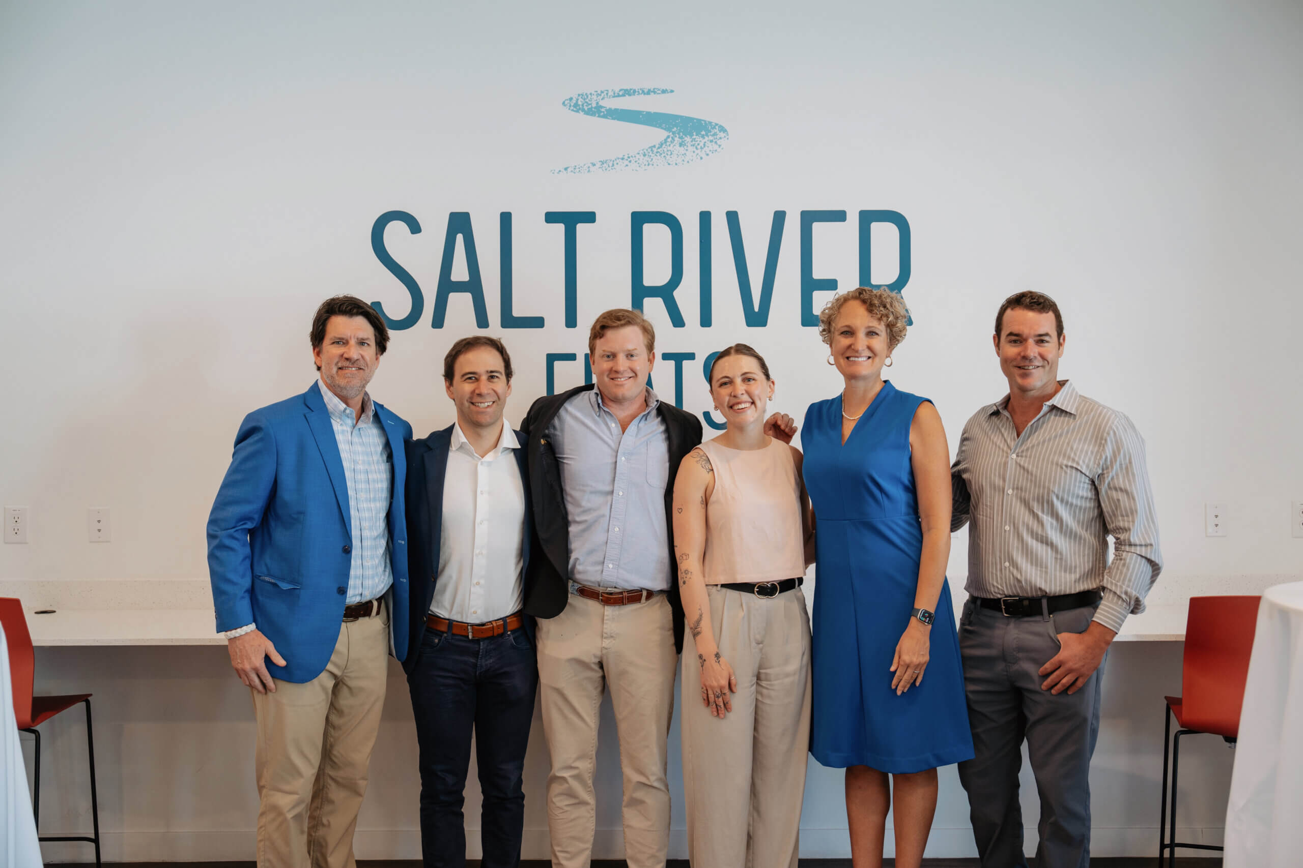 Group of people at Salt River event