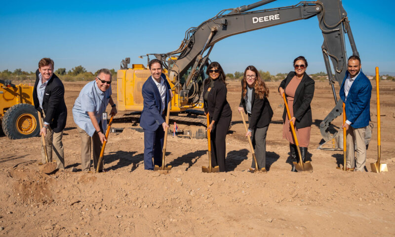 Udg team and speakers at the groundbreaking of acacia