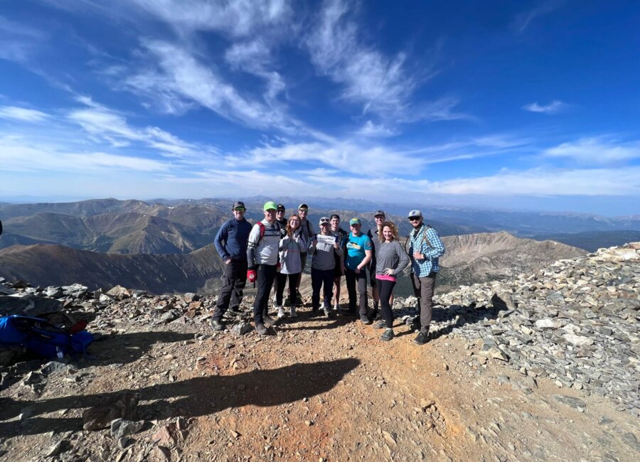 udg team on a hike