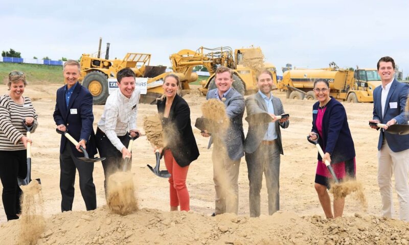 breaking ground at harvest hill